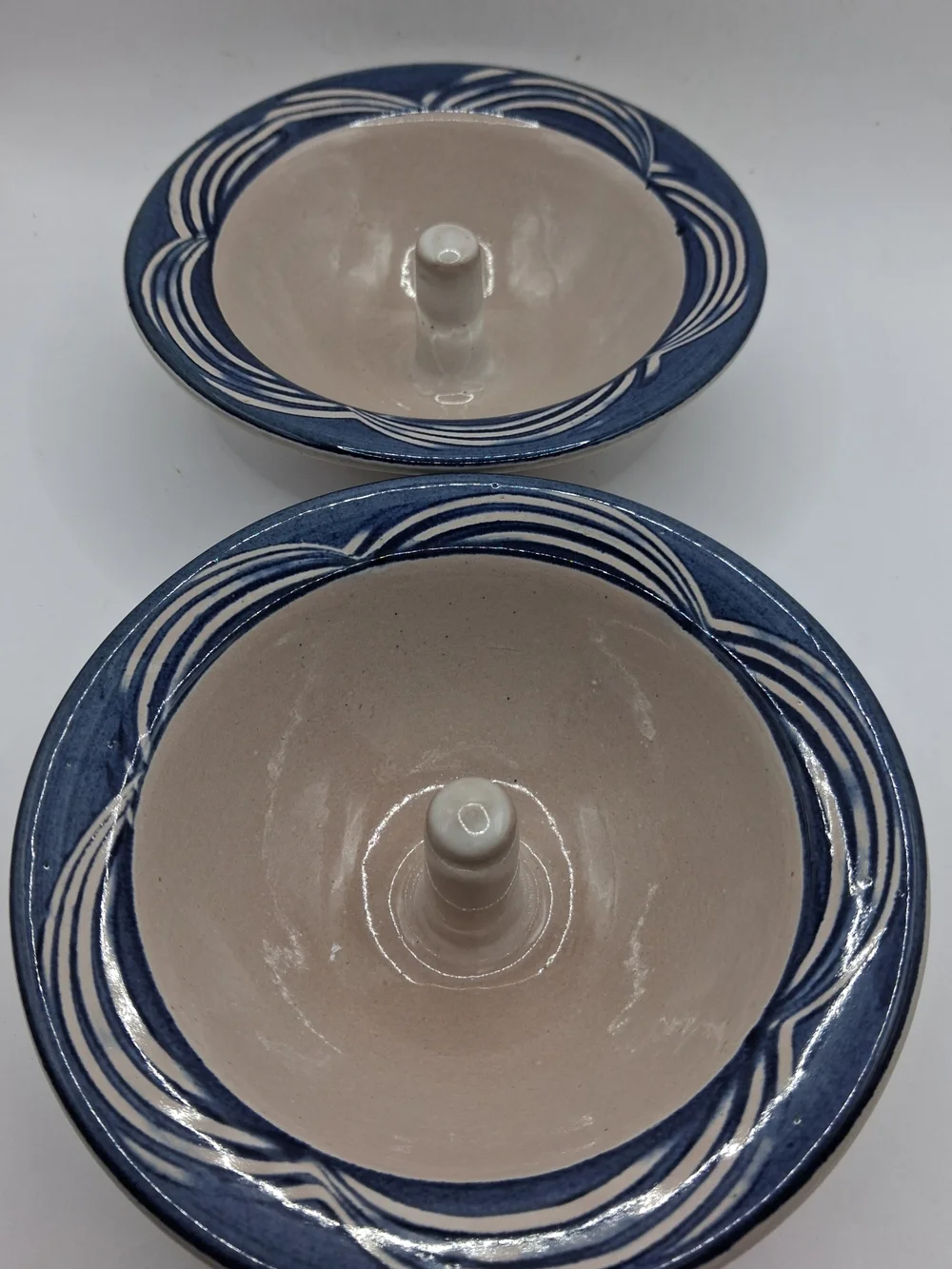 Pair of Stoneware Apple Bakers 6.25